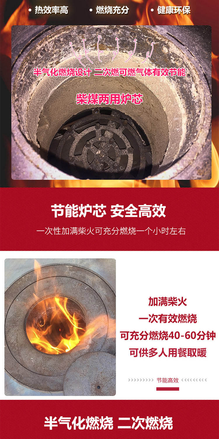 1.8米柴煤兩用大號藏爐—柴煤兩用柴火爐【爐具】焱森爐業(yè)